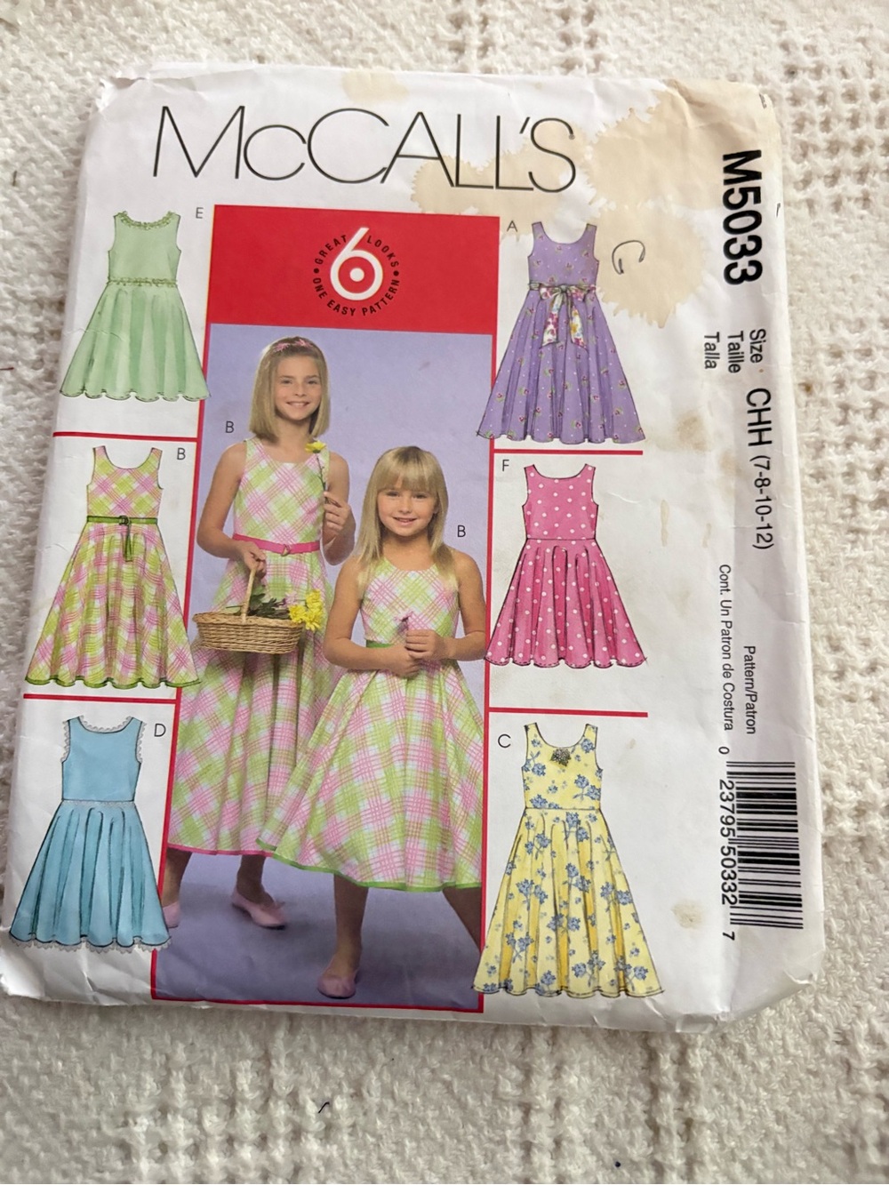 McCall’s Pattern M5033 for Girls’ Dresses